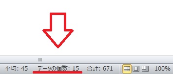 データの個数